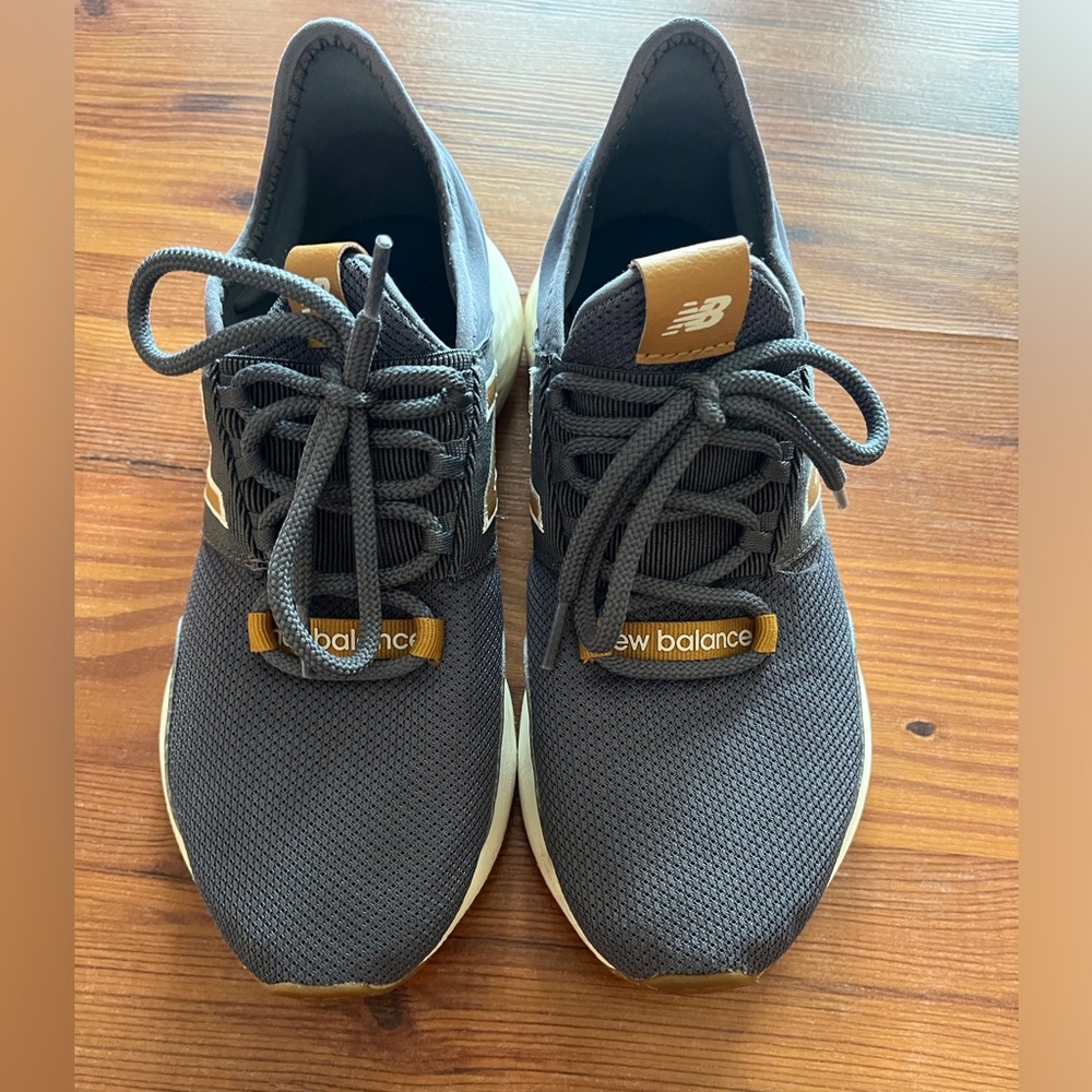 New Balance Charcoal and gold Athletic Shoes